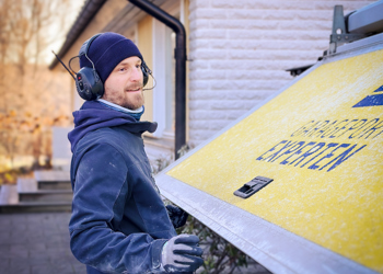 Byta garageport på vintern är inga problem!